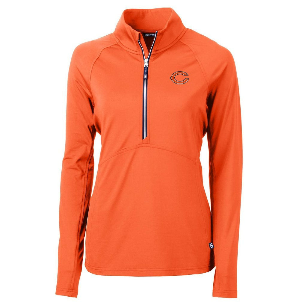 Chicago Bears  Cutter & Buck Women's Adapt Eco Knit Half-Zip Pullover Jacket