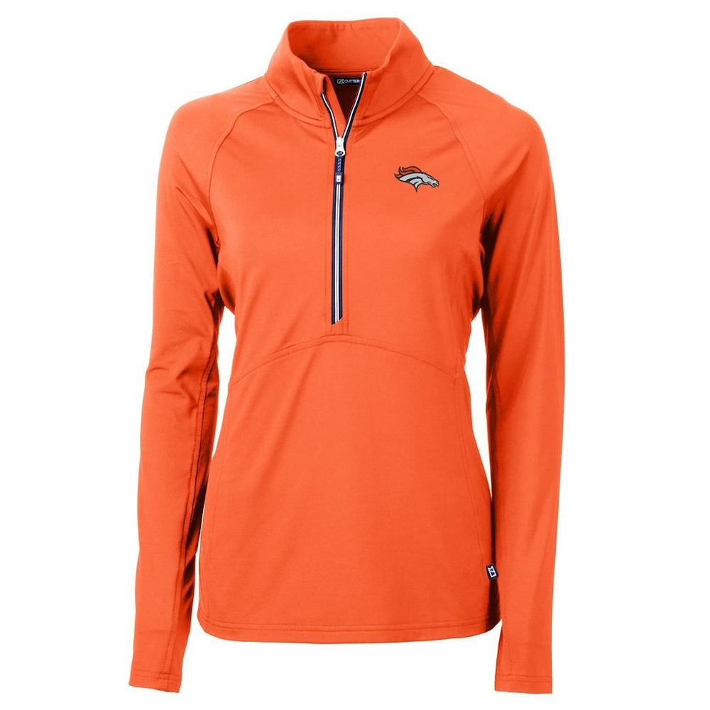 Denver Broncos  Cutter & Buck Women's Adapt Eco Knit Half-Zip Pullover Jacket