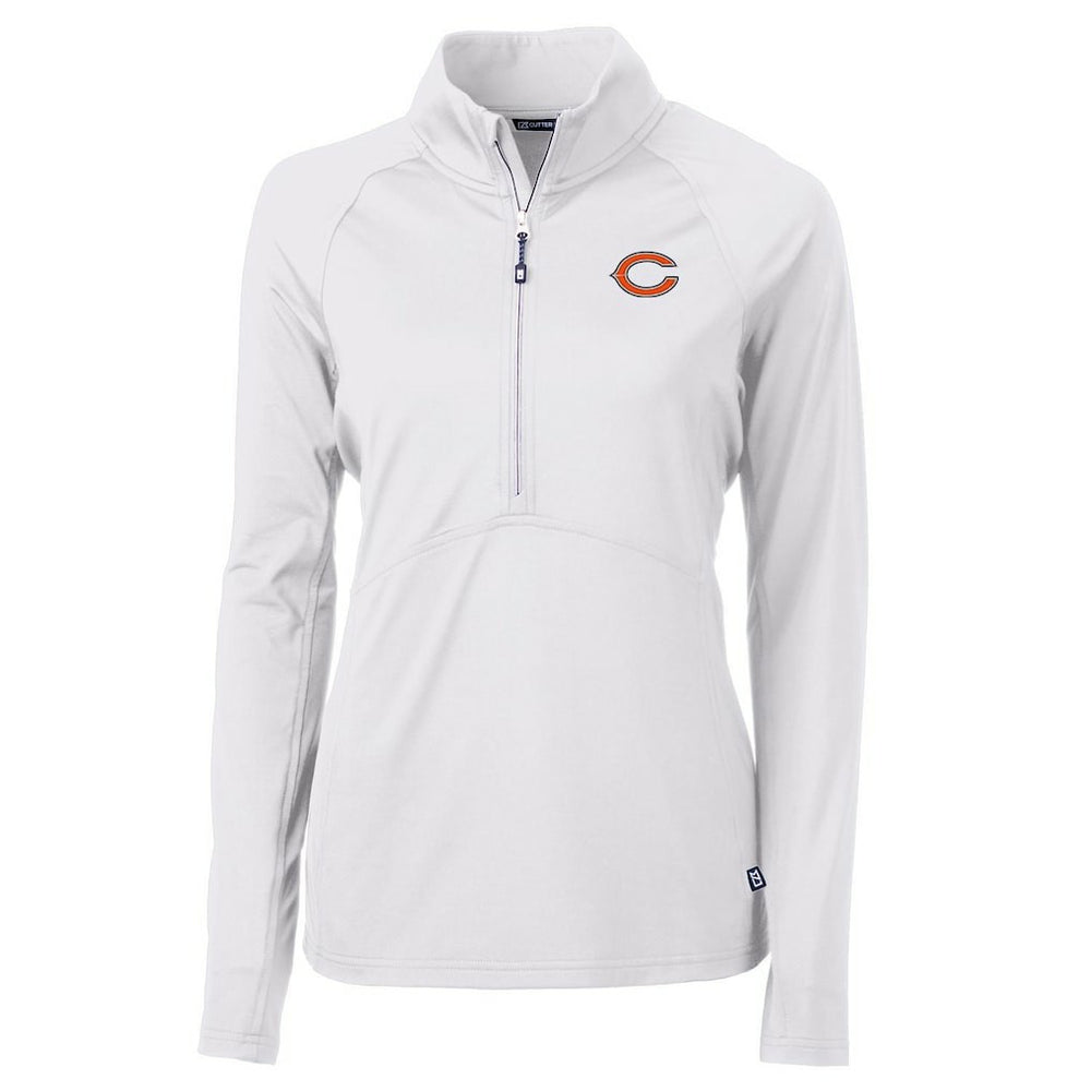 Chicago Bears  Cutter & Buck Women's Adapt Eco Knit Half-Zip Pullover Jacket