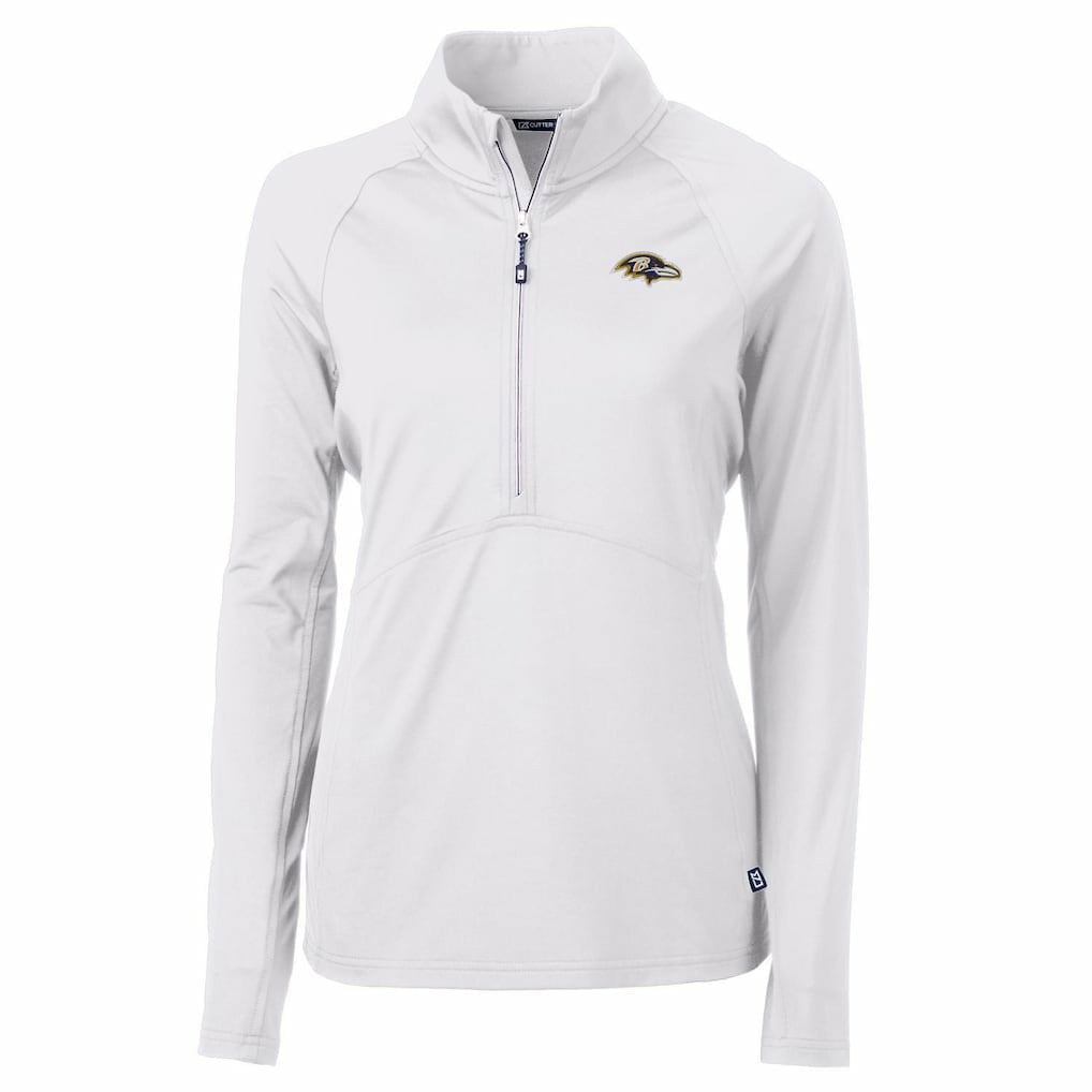 Baltimore Ravens  Cutter & Buck Women's Adapt Eco Knit Half-Zip Pullover Jacket