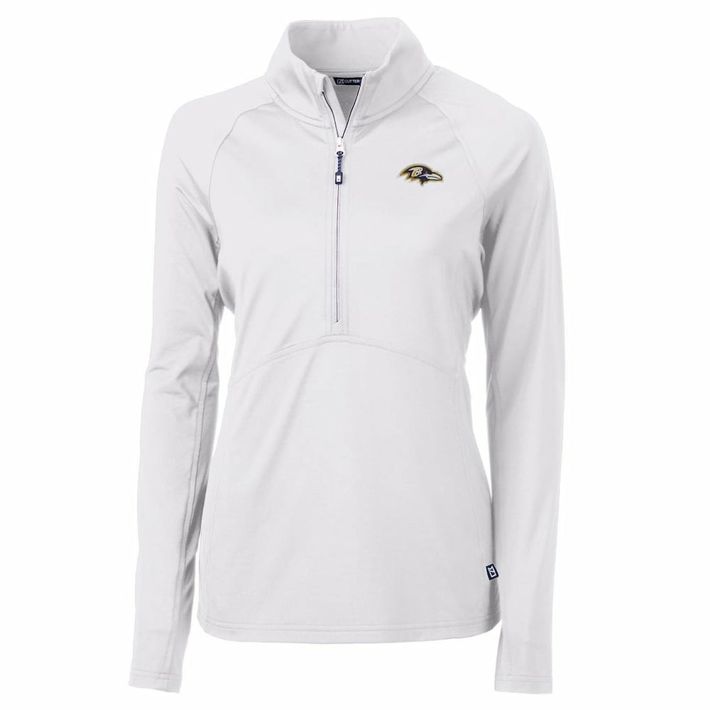 Baltimore Ravens  Cutter & Buck Women's Adapt Eco Knit Half-Zip Pullover Jacket