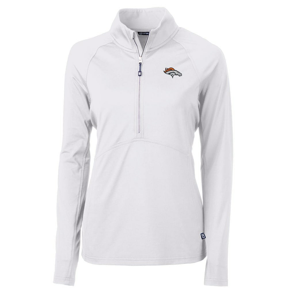 Denver Broncos  Cutter & Buck Women's Adapt Eco Knit Half-Zip Pullover Jacket