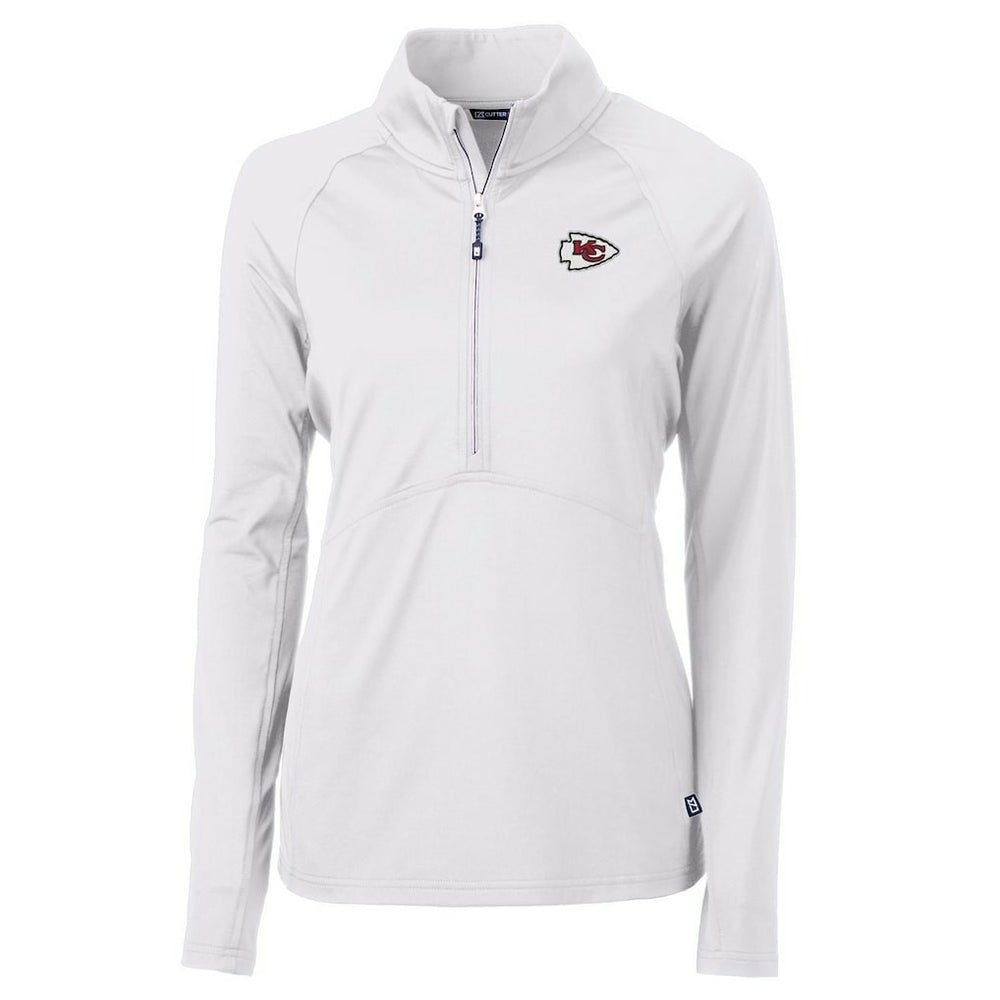 Kansas City Chiefs  Cutter & Buck Women's Adapt Eco Knit Half-Zip Pullover Jacket