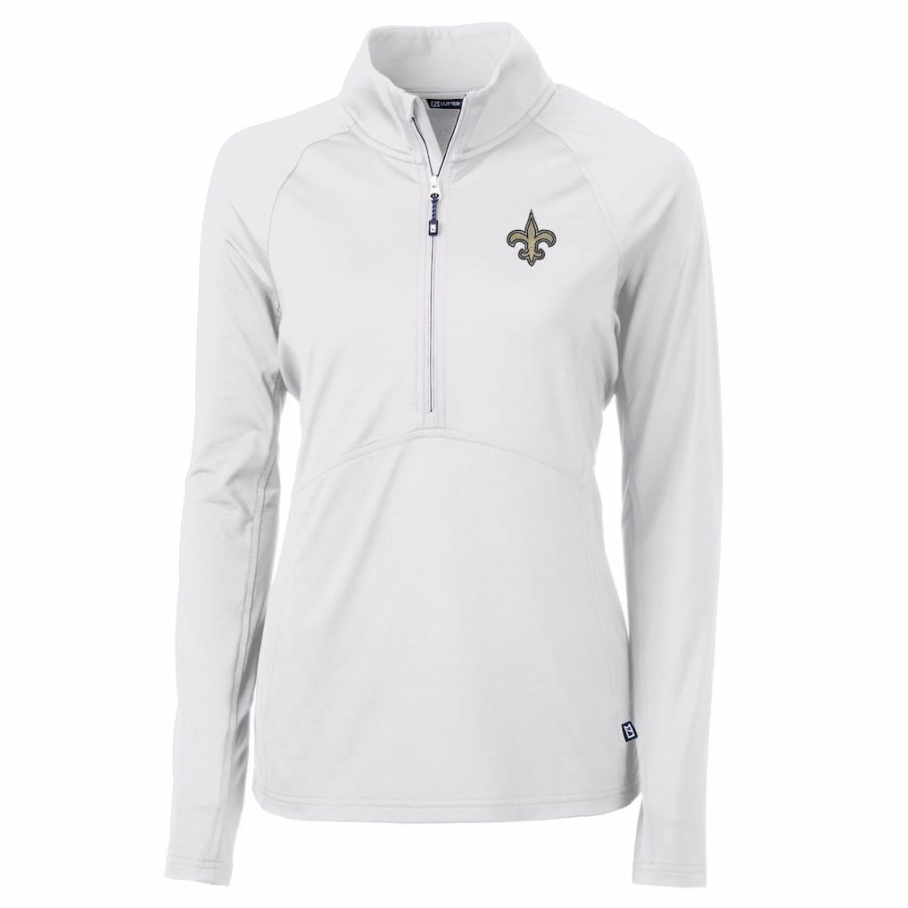 New Orleans Saints  Cutter & Buck Women's Adapt Eco Knit Half-Zip Pullover Jacket