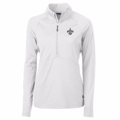 New Orleans Saints  Cutter & Buck Women's Adapt Eco Knit Half-Zip Pullover Jacket