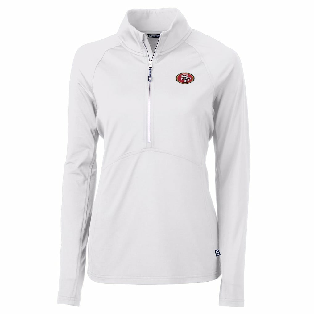 San Francisco 49ers  Cutter & Buck Women's Adapt Eco Knit Half-Zip Pullover Jacket