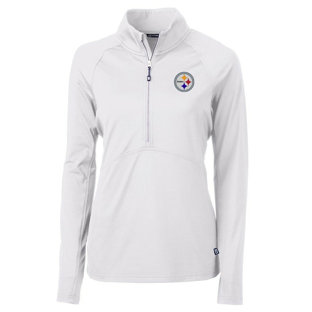 Pittsburgh Steelers  Cutter & Buck Women's Adapt Eco Knit Half-Zip Pullover Jacket
