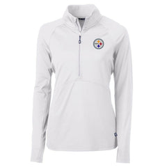 Pittsburgh Steelers  Cutter & Buck Women's Adapt Eco Knit Half-Zip Pullover Jacket