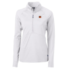 Cincinnati Bengals  Cutter & Buck Women's Adapt Eco Knit Half-Zip Pullover Jacket