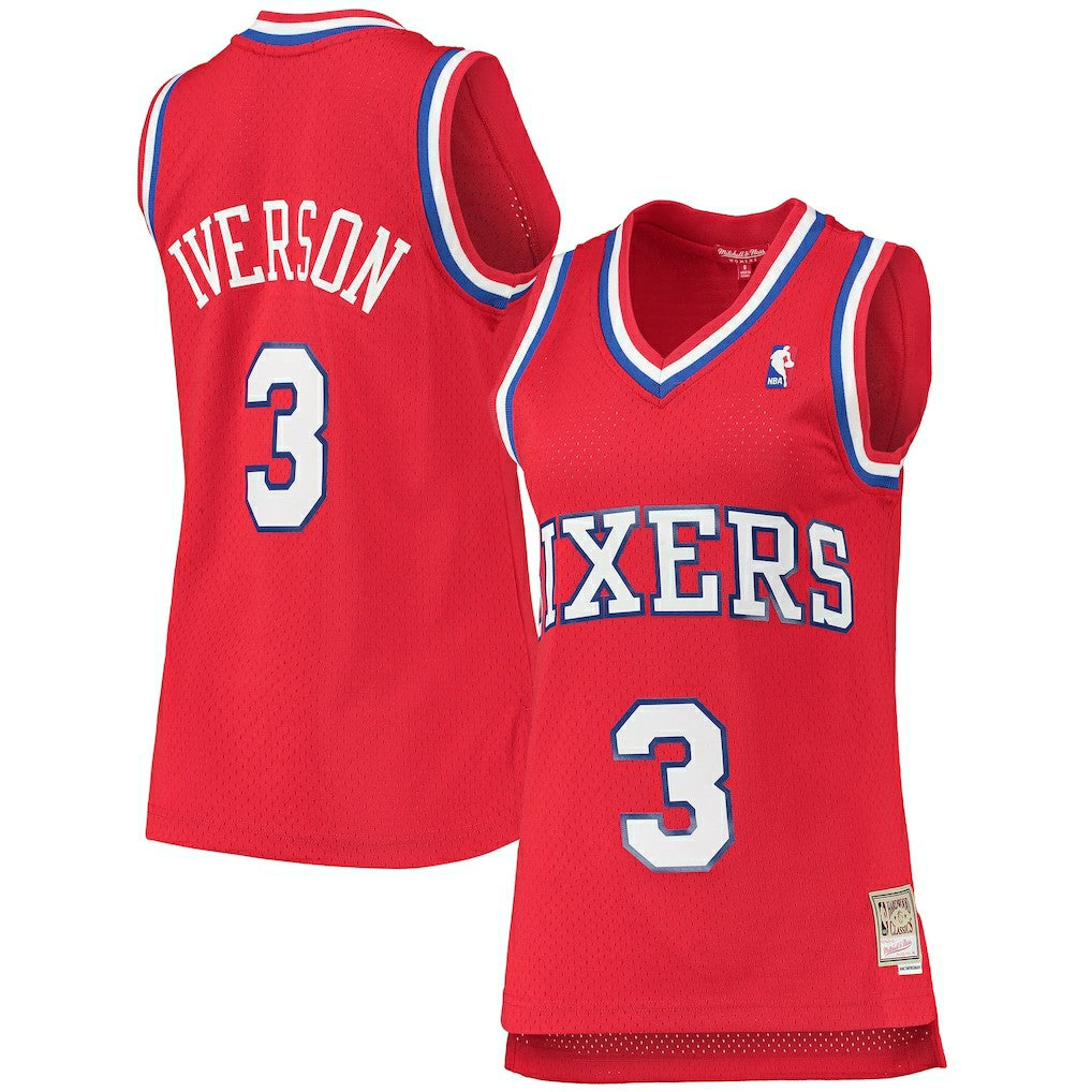 Allen Iverson Philadelphia 76ers Women's 2002/03 Hardwood Classics Swingman Jersey Outlet