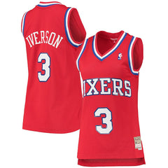 Allen Iverson Philadelphia 76ers Women's 2002/03 Hardwood Classics Swingman Jersey Outlet