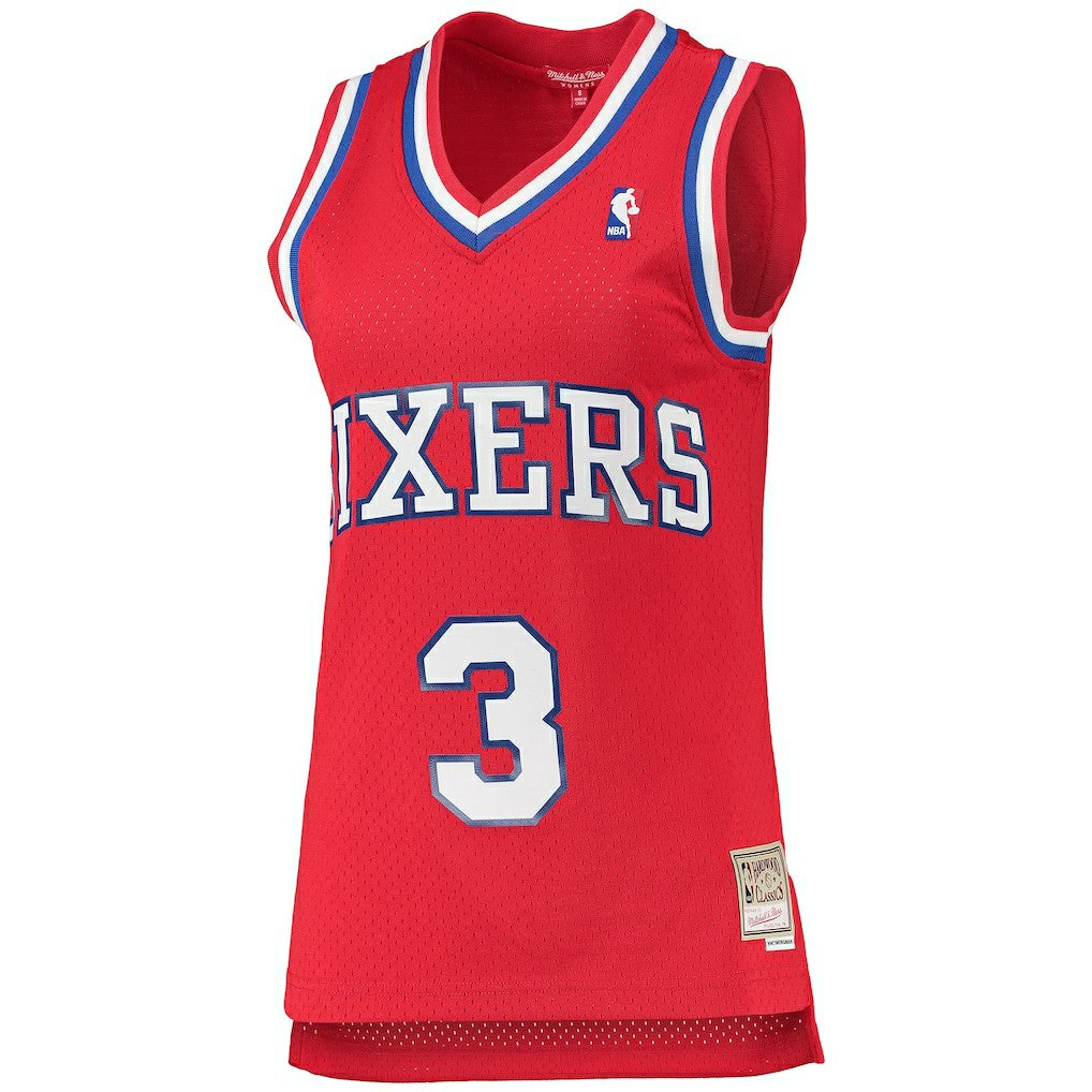 Allen Iverson Philadelphia 76ers Women's 2002/03 Hardwood Classics Swingman Jersey Outlet