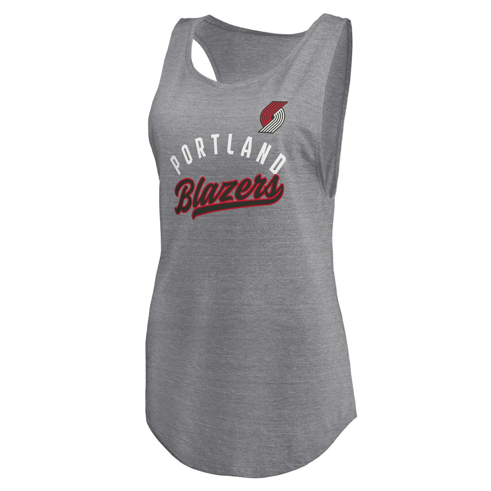 Portland Trail Blazers Women's Quality Time Open Scoop Neck Tri-Blend Tank Top Discount