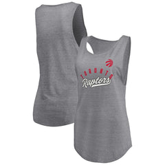 Toronto Raptors Women's Quality Time Open Scoop Neck Tri-Blend Tank Top Online