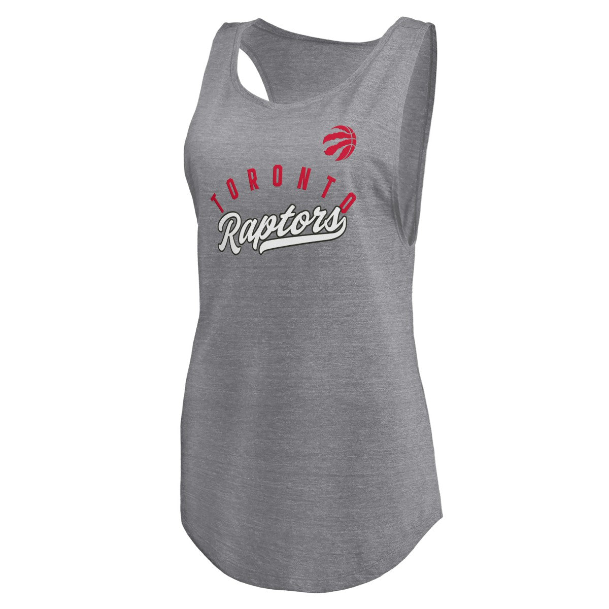 Toronto Raptors Women's Quality Time Open Scoop Neck Tri-Blend Tank Top Online