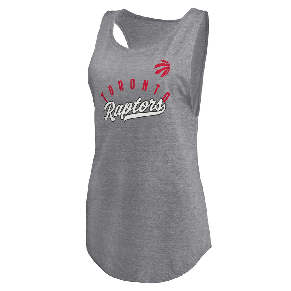 Toronto Raptors Women's Quality Time Open Scoop Neck Tri-Blend Tank Top Online