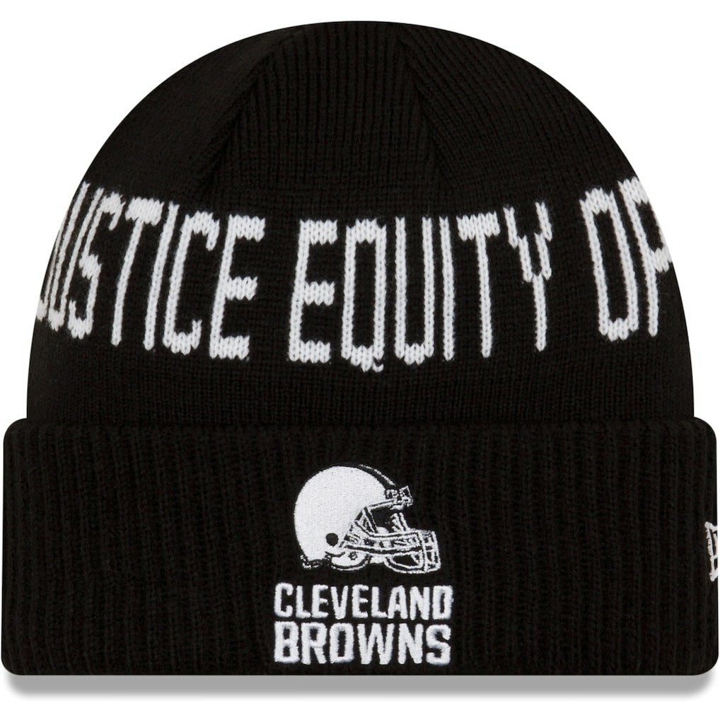 Cleveland Browns New Era Team Social Justice Cuffed Knit Hat