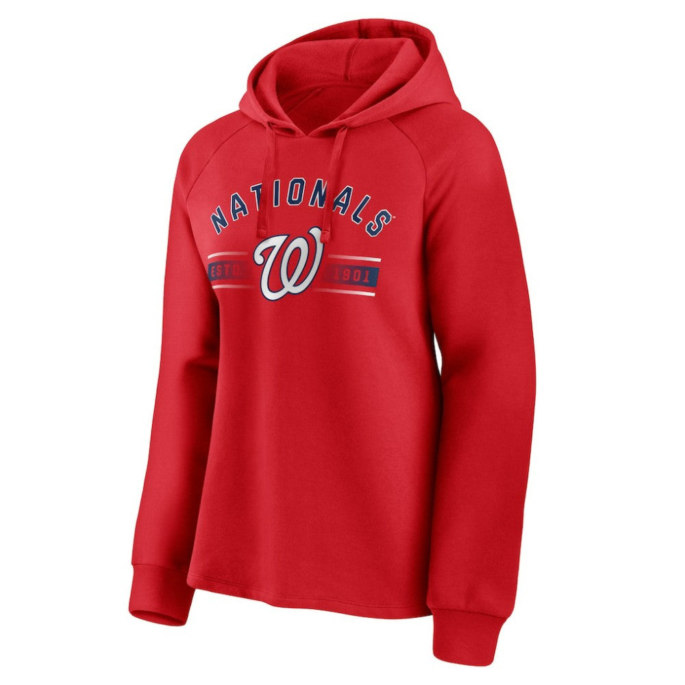 Washington Nationals Fanatics Women's Perfect Play Raglan Pullover Hoodie | MLB Outlet