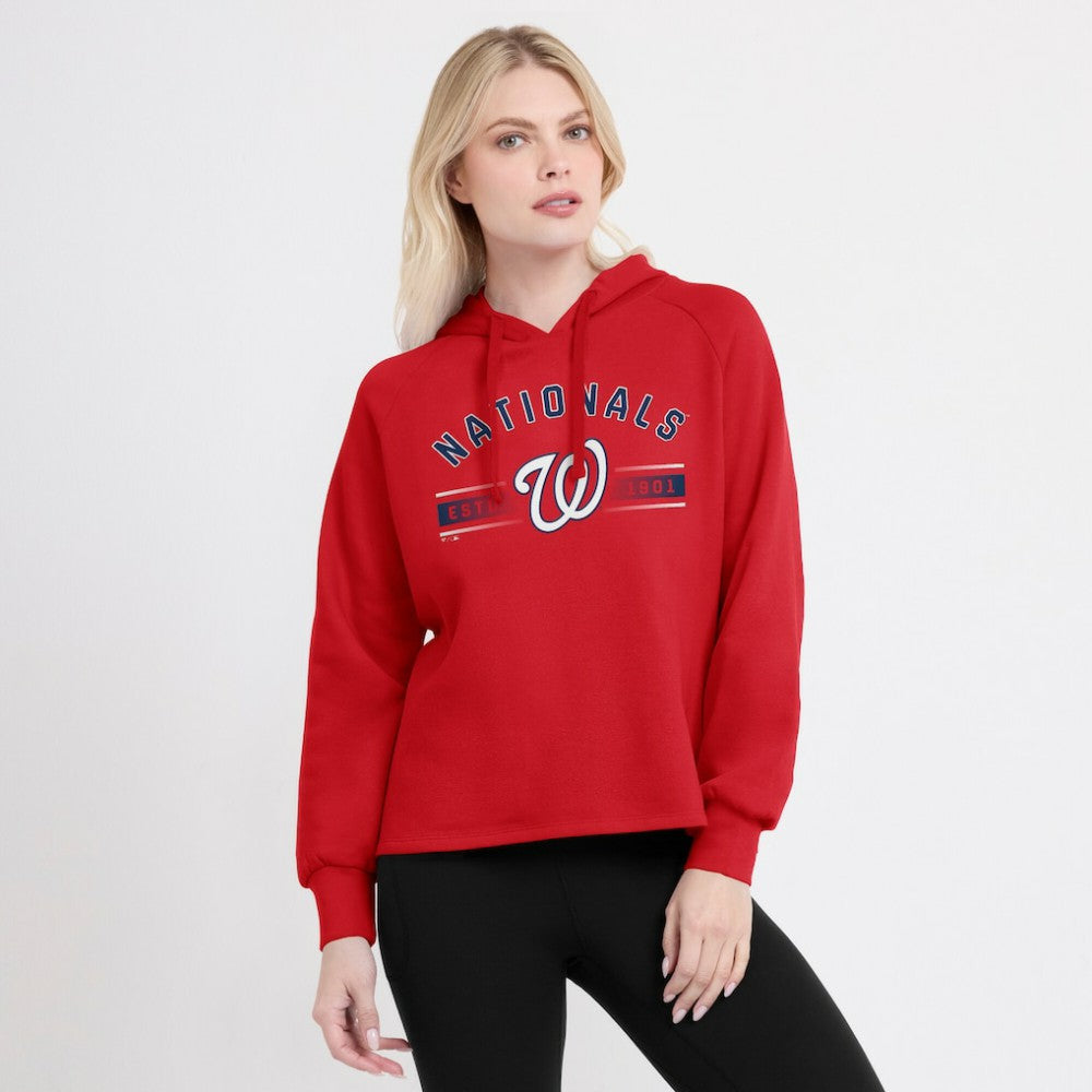 Washington Nationals Fanatics Women's Perfect Play Raglan Pullover Hoodie | MLB Outlet
