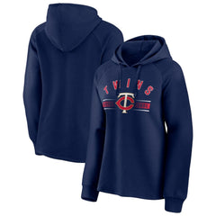 Minnesota Twins Fanatics Women's Perfect Play Raglan Pullover Hoodie | MLB On Sale