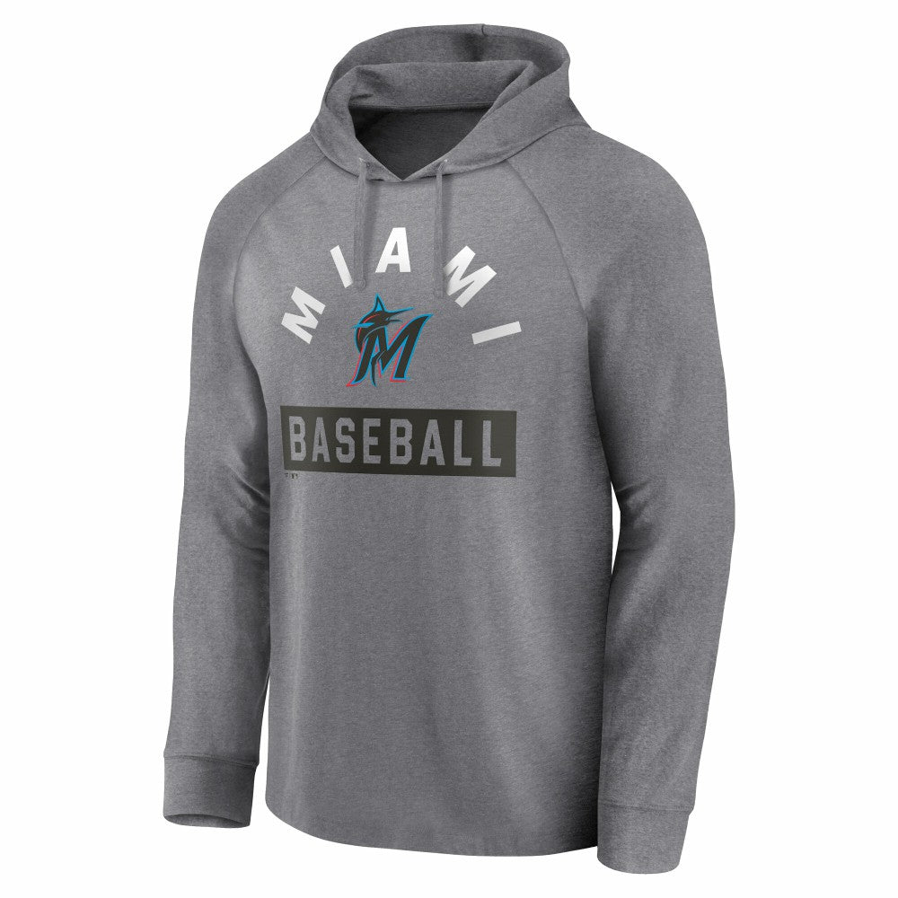 Miami Marlins Fanatics No Time Off Raglan Pullover Hoodie | MLB For sale