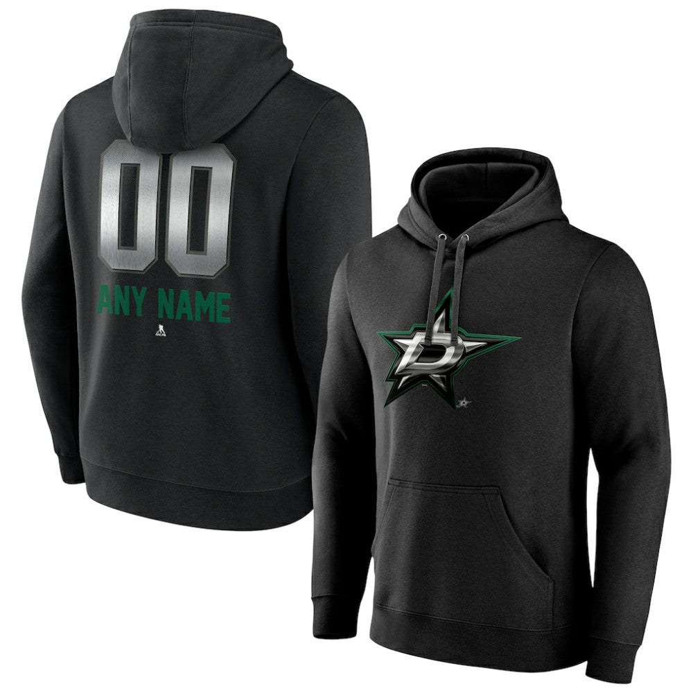 Dallas Stars Personalized Midnight Mascot Logo Pullover Hoodie Outlet