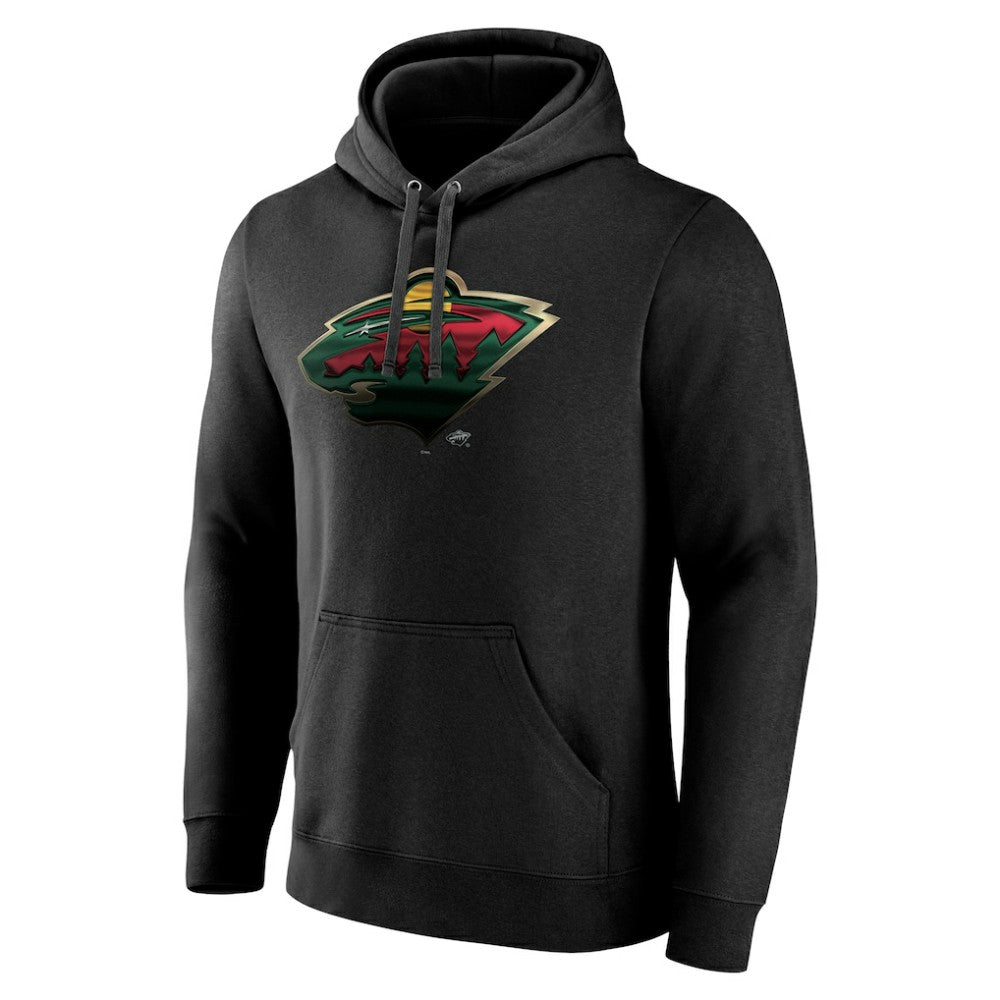Minnesota Wild Personalized Midnight Mascot Logo Pullover Hoodie Online
