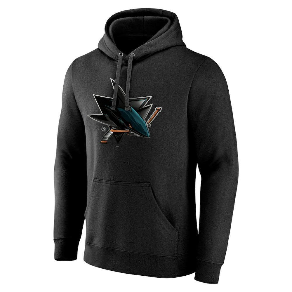 San Jose Sharks Personalized Midnight Mascot Logo Pullover Hoodie For Sale