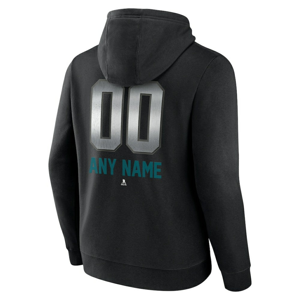 San Jose Sharks Personalized Midnight Mascot Logo Pullover Hoodie For Sale