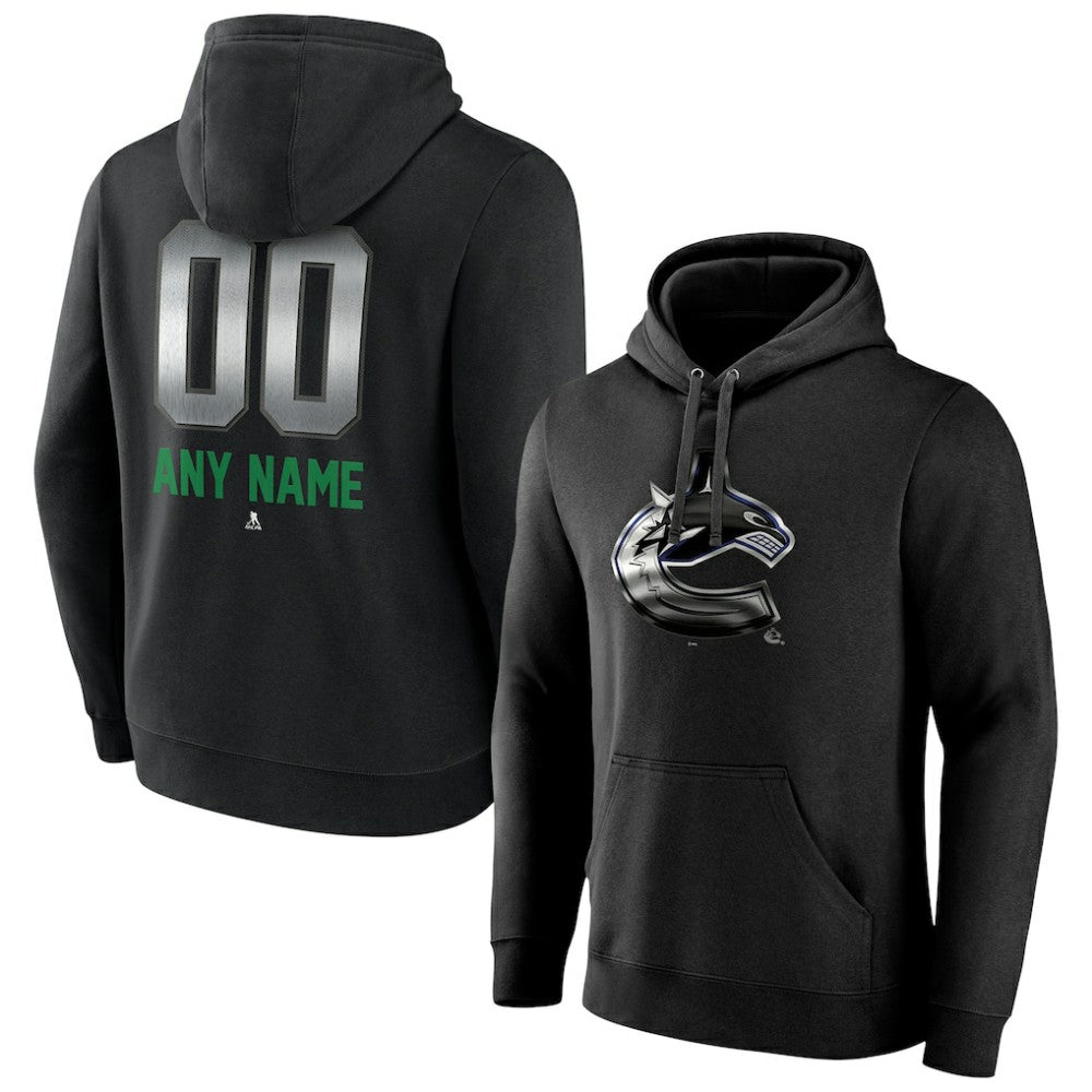 Vancouver Canucks Personalized Midnight Mascot Logo Pullover Hoodie Discount