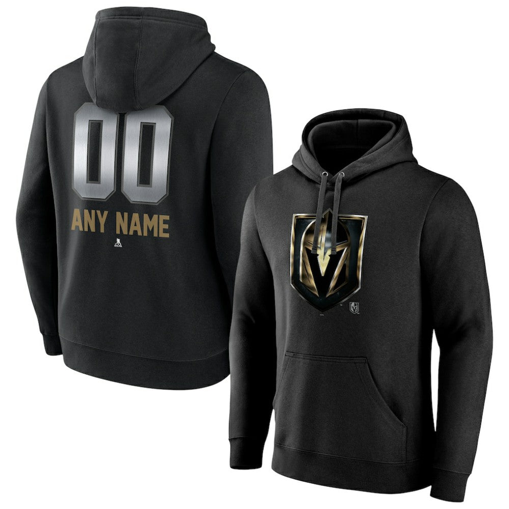 Vegas Golden Knights Personalized Midnight Mascot Logo Pullover Hoodie Discount