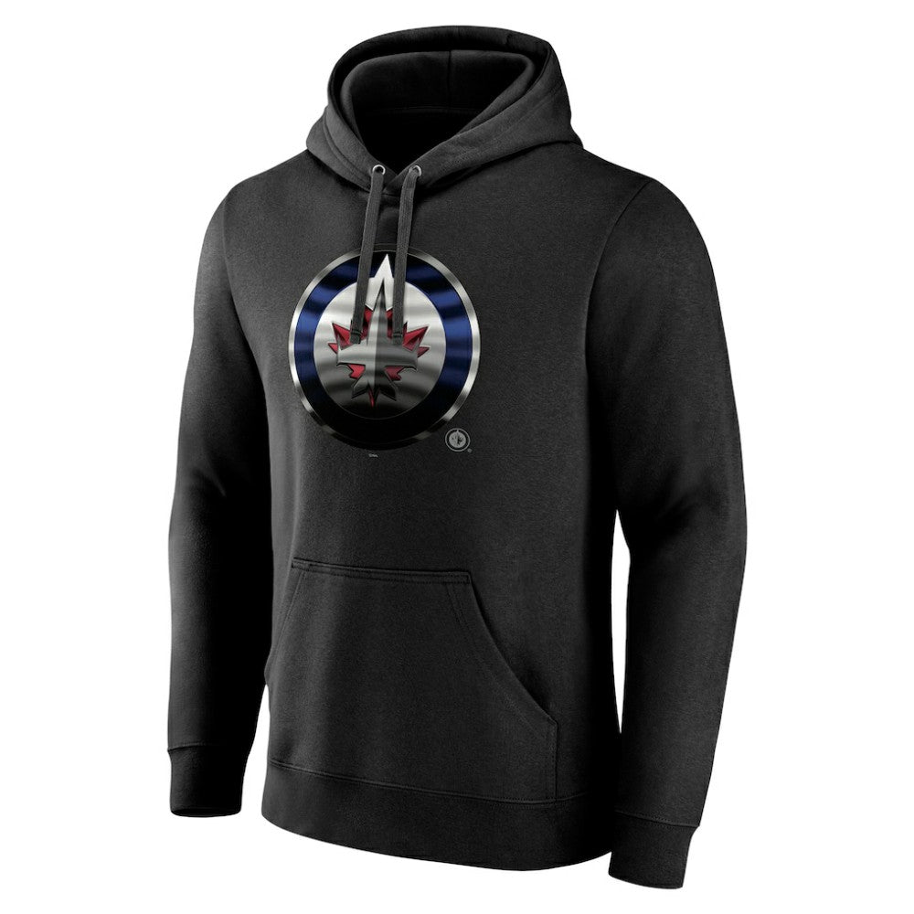 Winnipeg Jets Personalized Midnight Mascot Logo Pullover Hoodie Discount