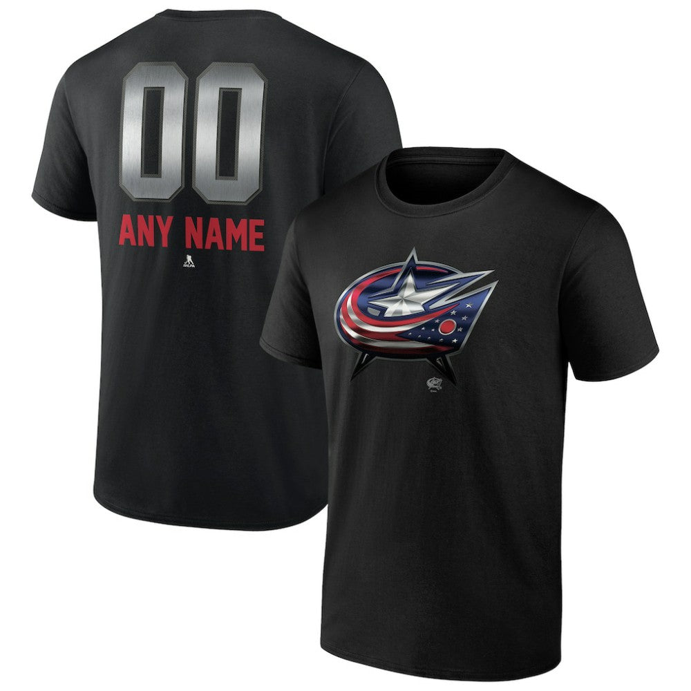 Columbus Blue Jackets Personalized Midnight Mascot Logo T-Shirt Sale