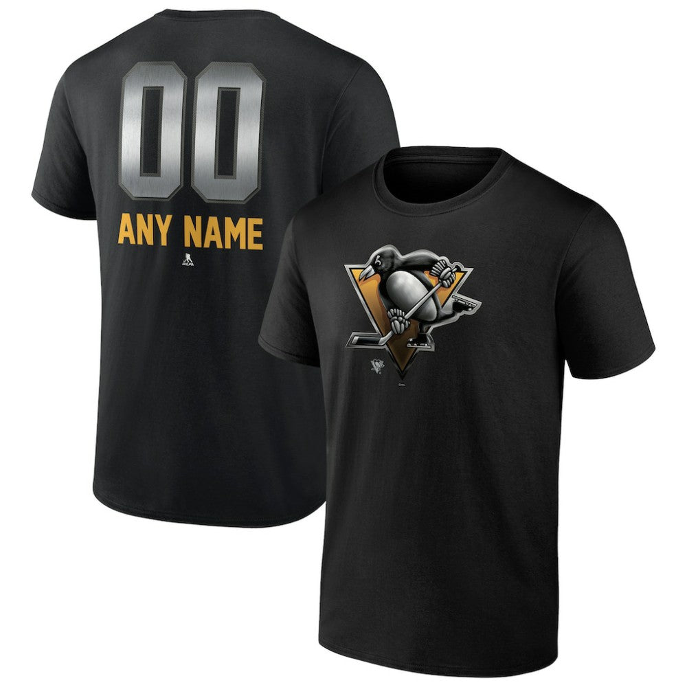 Pittsburgh Penguins Personalized Midnight Mascot Logo T-Shirt Outlet