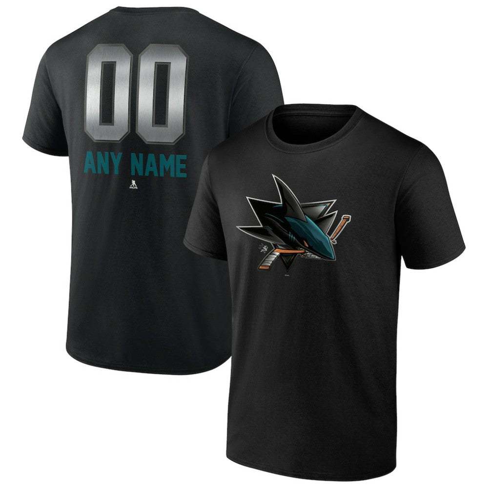 San Jose Sharks Personalized Midnight Mascot Logo T-Shirt Online