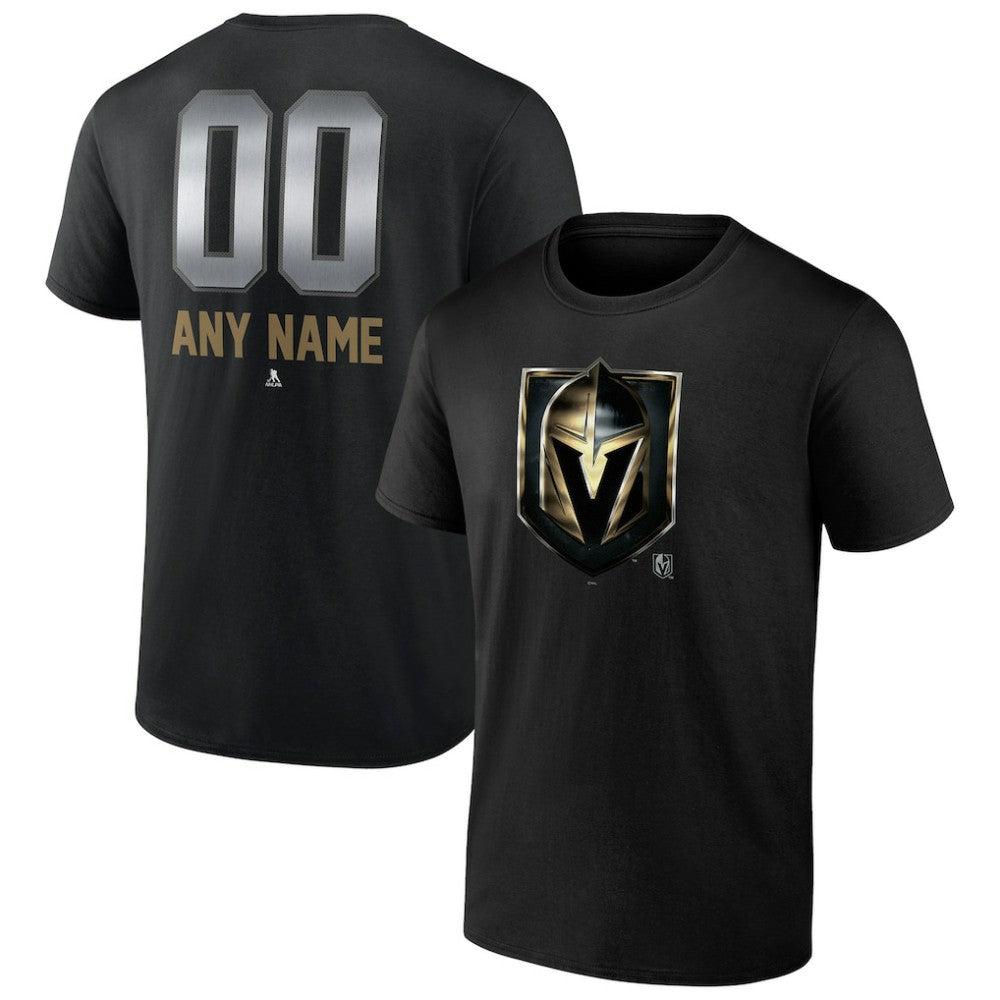 Vegas Golden Knights Personalized Midnight Mascot Logo T-Shirt For Sale