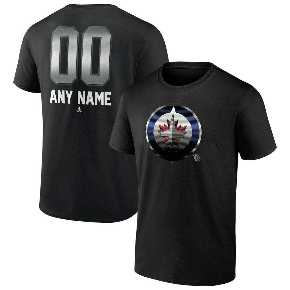 Winnipeg Jets Personalized Midnight Mascot Logo T-Shirt Sale