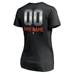 New York Islanders Women's Personalized Midnight Mascot Logo V-Neck T-Shirt Discount