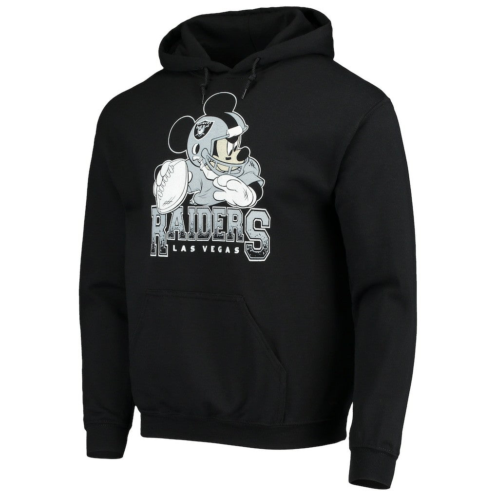 Las Vegas Raiders  Junk Food Disney Mickey Quarterback Pullover Hoodie