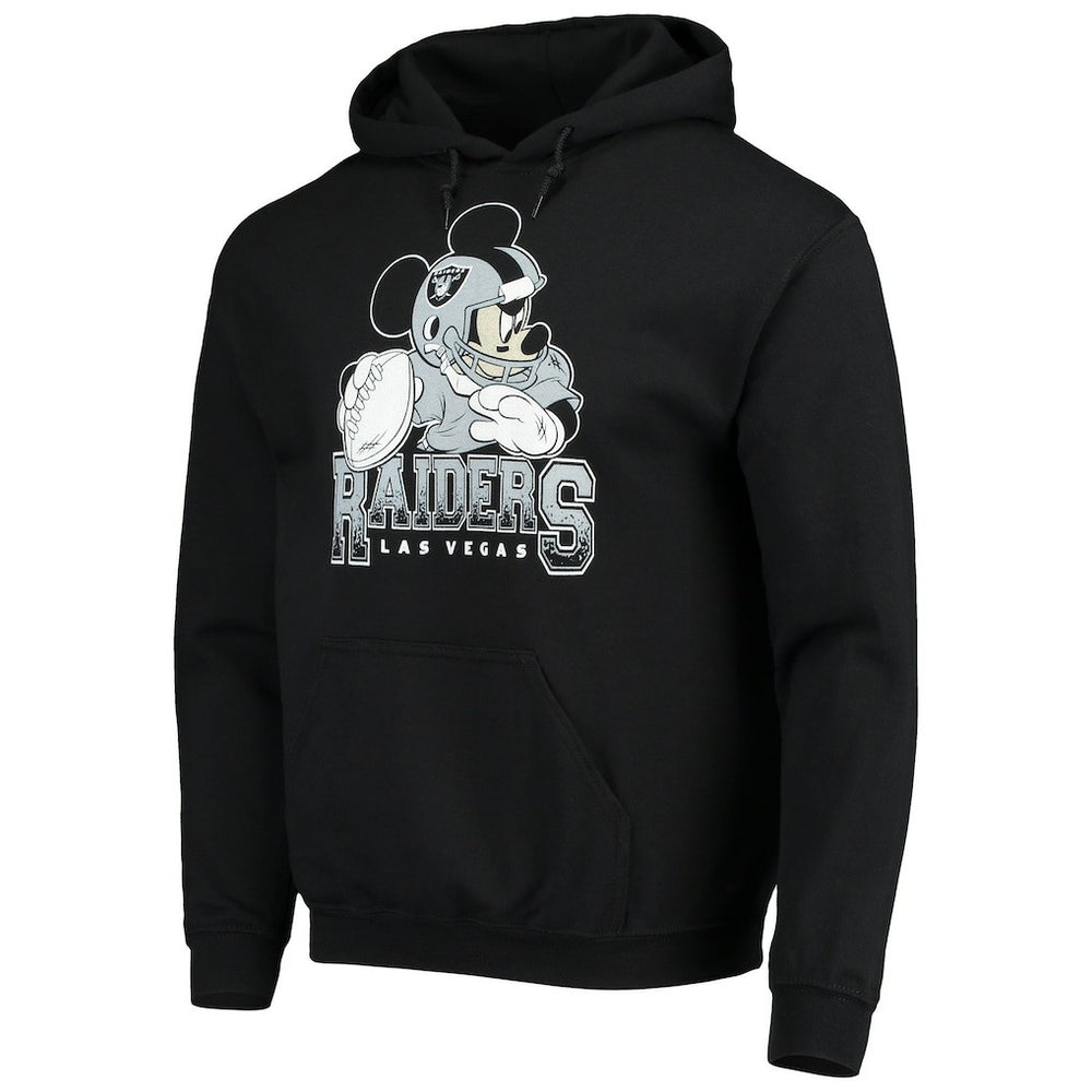 Las Vegas Raiders  Junk Food Disney Mickey Quarterback Pullover Hoodie