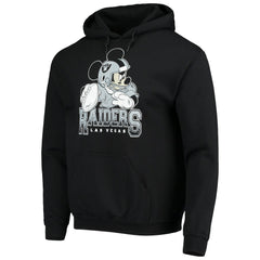 Las Vegas Raiders  Junk Food Disney Mickey Quarterback Pullover Hoodie