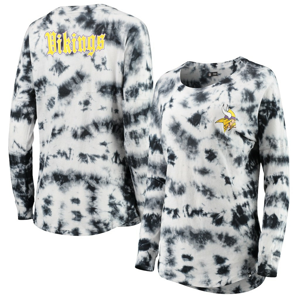 Minnesota Vikings New Era Women's Tie-Dye Long Sleeve T-Shirt