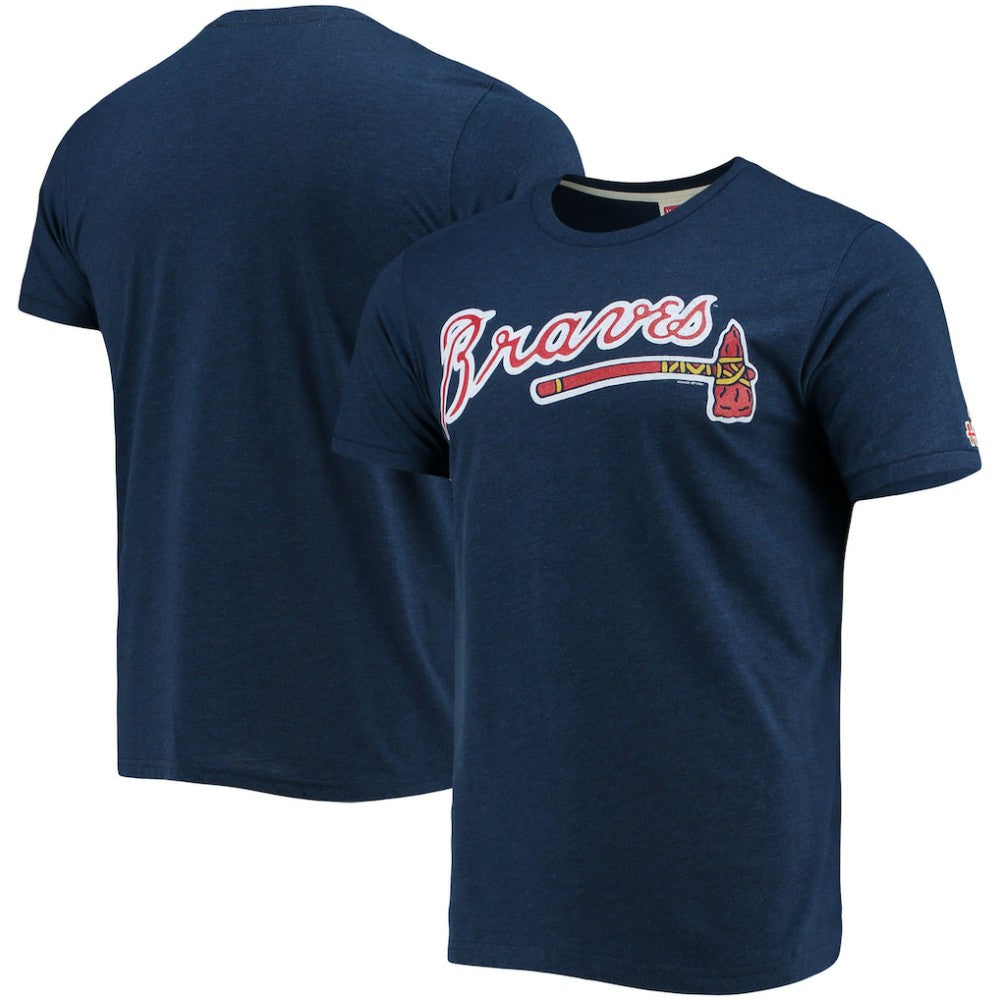 Atlanta Braves Homage Hand-Drawn Logo Tri-Blend T-Shirt | MLB Sale