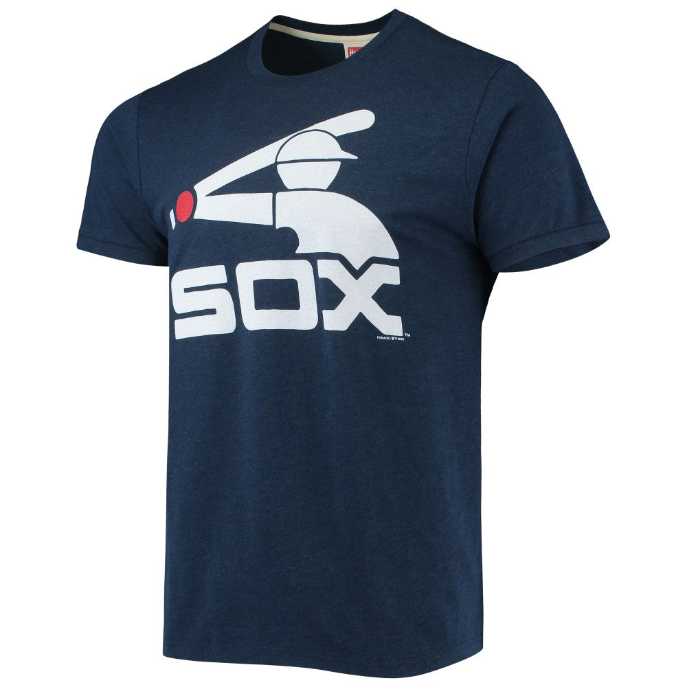 Chicago White Sox Homage Hand-Drawn Logo Tri-Blend T-Shirt | MLB New