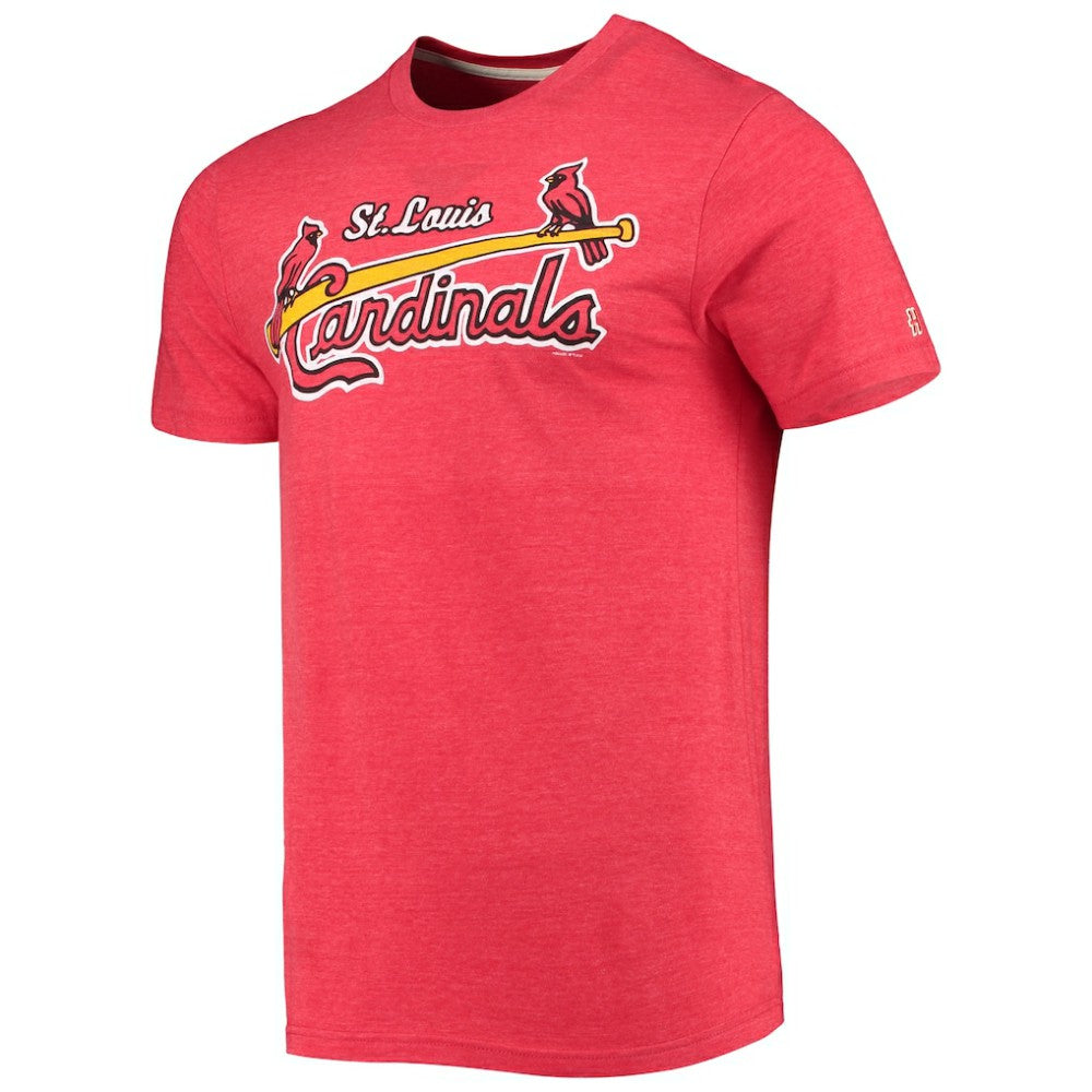 St. Louis Cardinals Homage Hand-Drawn Logo Tri-Blend T-Shirt | MLB US