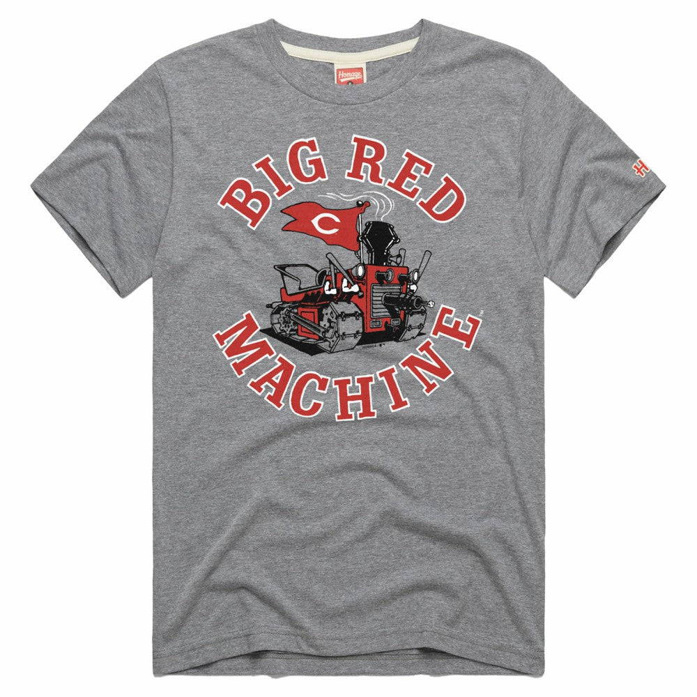 Cincinnati Reds Homage Hyper Local Tri-Blend T-Shirt -Heathered Gray | MLB On Sale