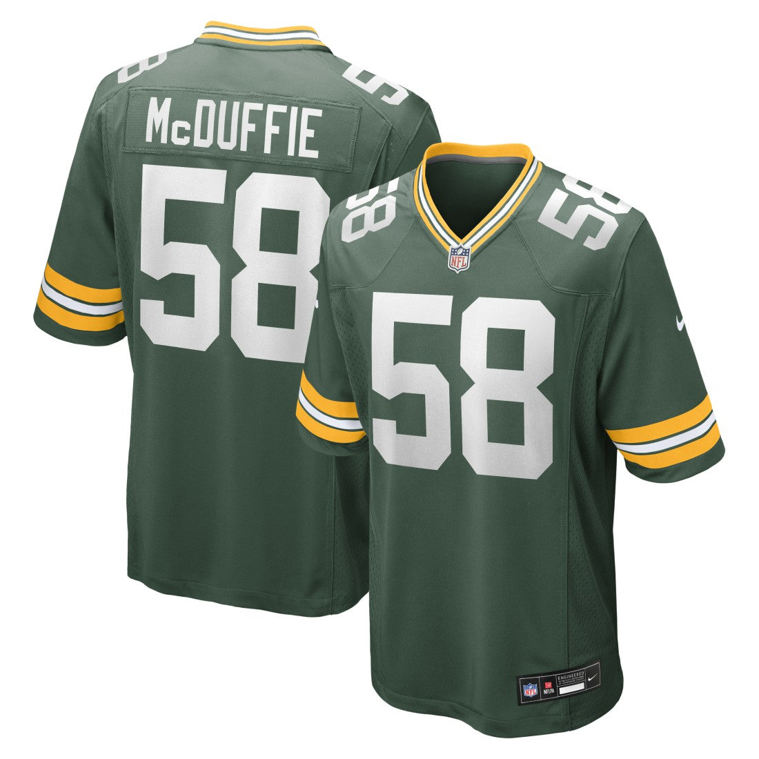 Green Bay Packers Nike Isaiah McDuffie  Game Jersey
