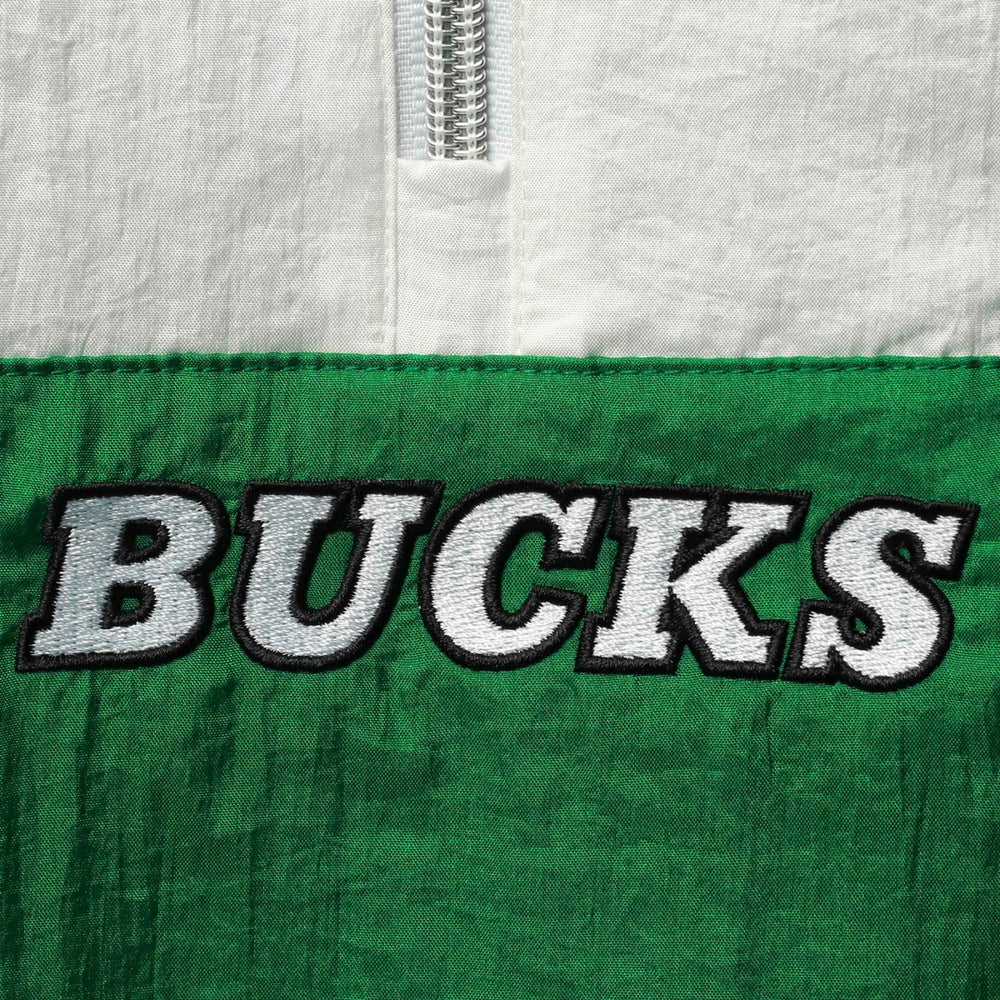Milwaukee Bucks Women's Half-Zip Windbreaker 2.0 Hoodie New