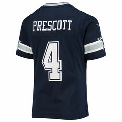 Dallas Cowboys Nike Dak Prescott  Girls Youth Team Game Jersey