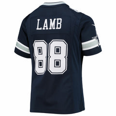 Dallas Cowboys Nike CeeDee Lamb  Girls Youth Game Jersey